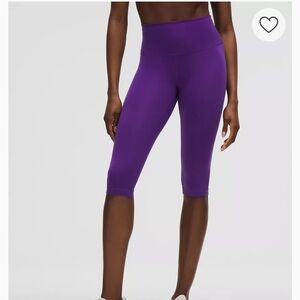 Athleta sonar capri compression leggings purple size xsmall yoga running